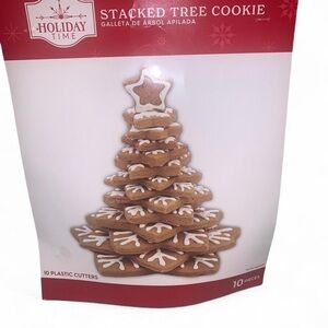 Holiday Time Tree Cookie Cutters - Brown and White